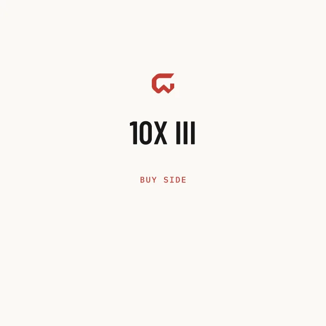 Buy side: 10X III