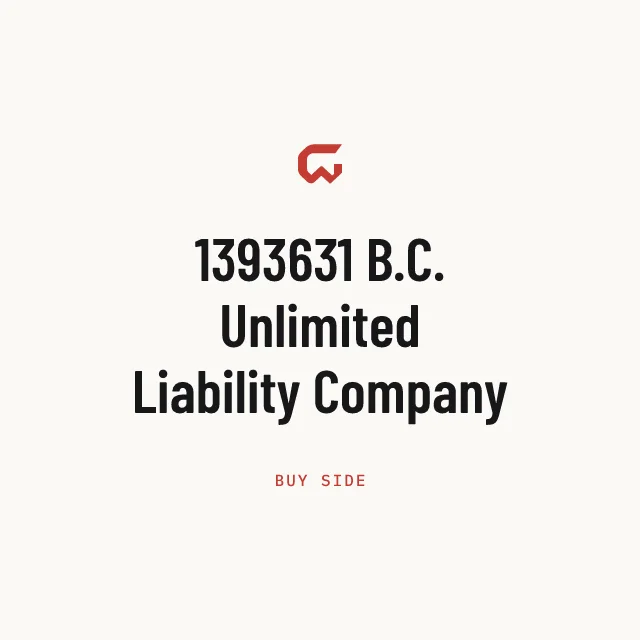Buy side: 1393631 B.C. Unlimited Liability Company