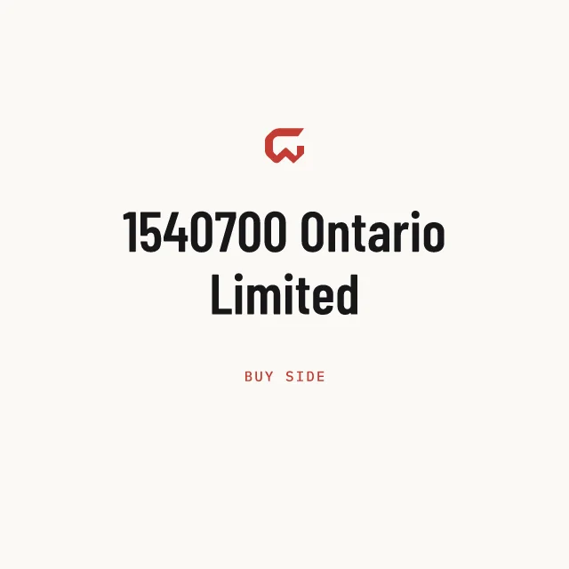 Buy side: 1540700 Ontario Limited
