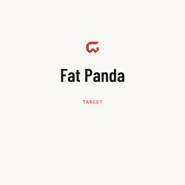 Target: Fat Panda