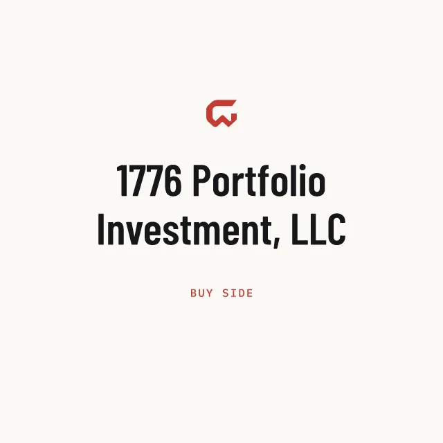 Buy side: 1776 Portfolio Investment, LLC