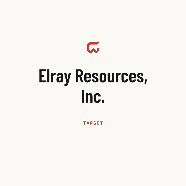 Target: Elray Resources, Inc.