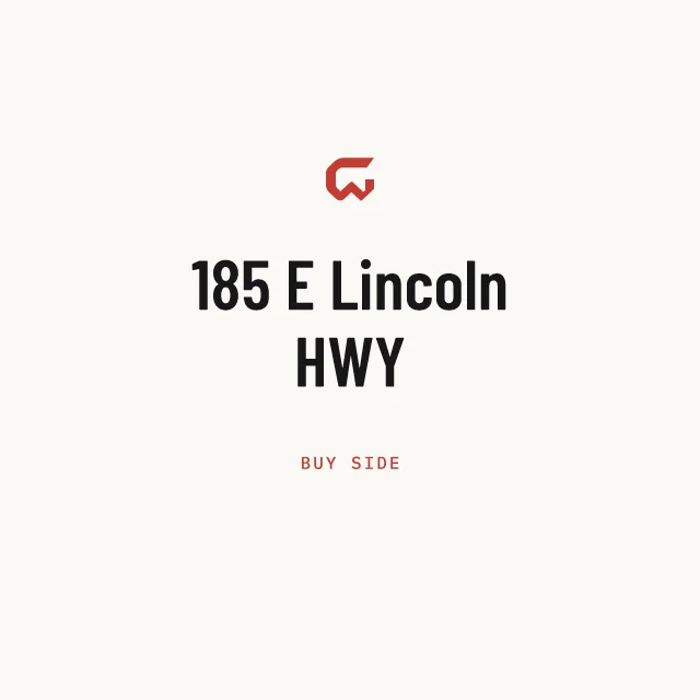 Buy side: 185 E Lincoln HWY
