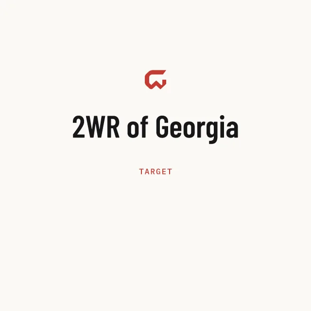 Target: 2WR of Georgia