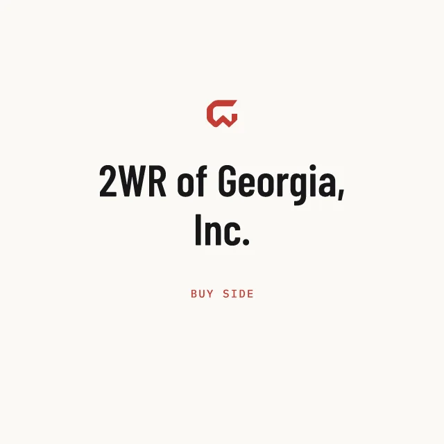 Buy side: 2WR of Georgia, Inc.