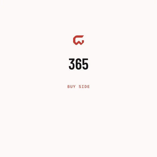 Buy side: 365