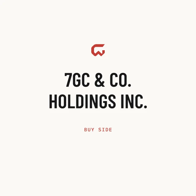 Buy side: 7GC & CO. HOLDINGS INC.