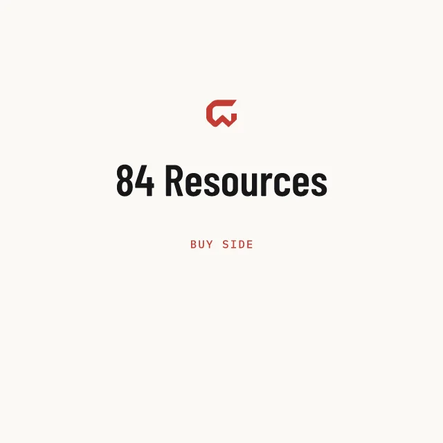 Buy side: 84 Resources