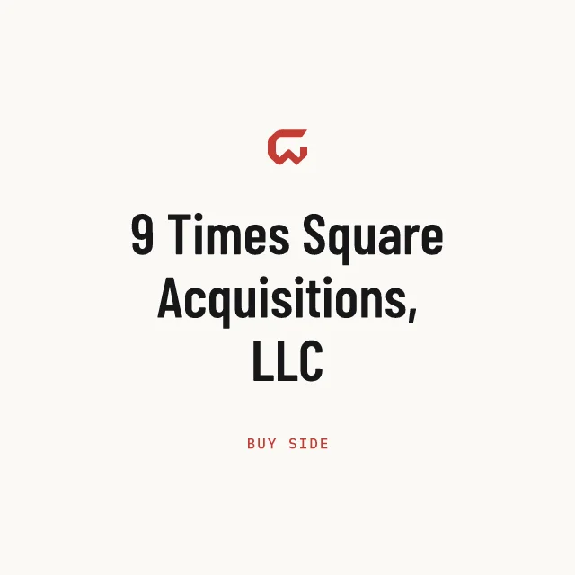 Buy side: 9 Times Square Acquisitions, LLC