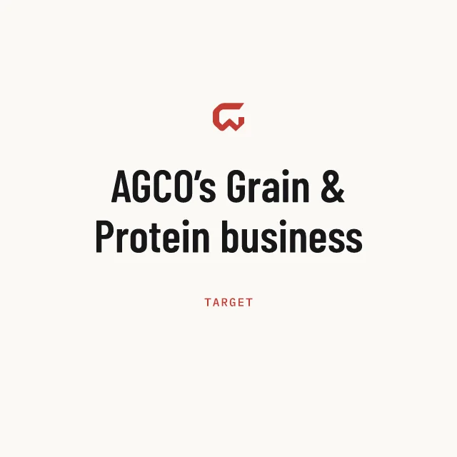 Target: AGCO’s Grain & Protein business