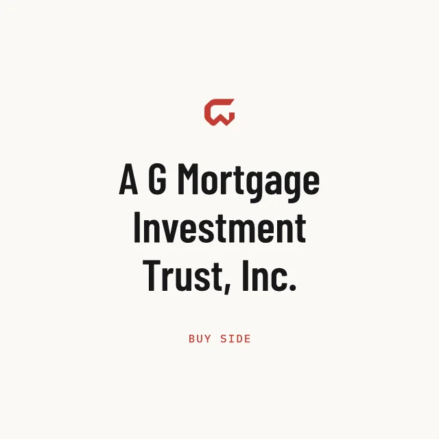 Buy side: A G Mortgage Investment Trust, Inc.