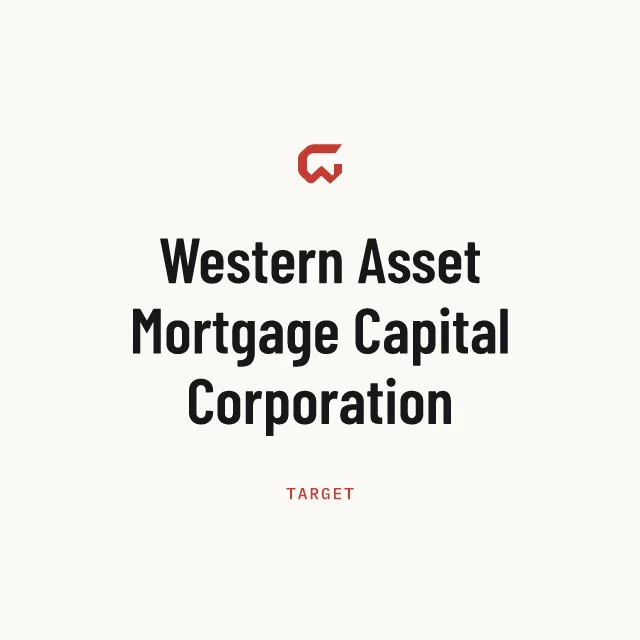 Target: Western Asset Mortgage Capital Corporation