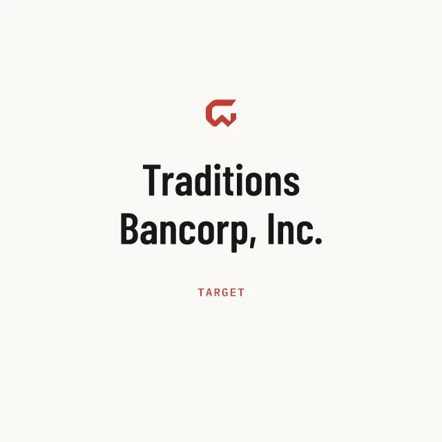 Target: Traditions Bancorp, Inc.