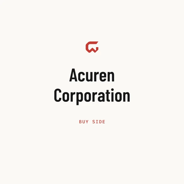 Buy side: Acuren Corporation
