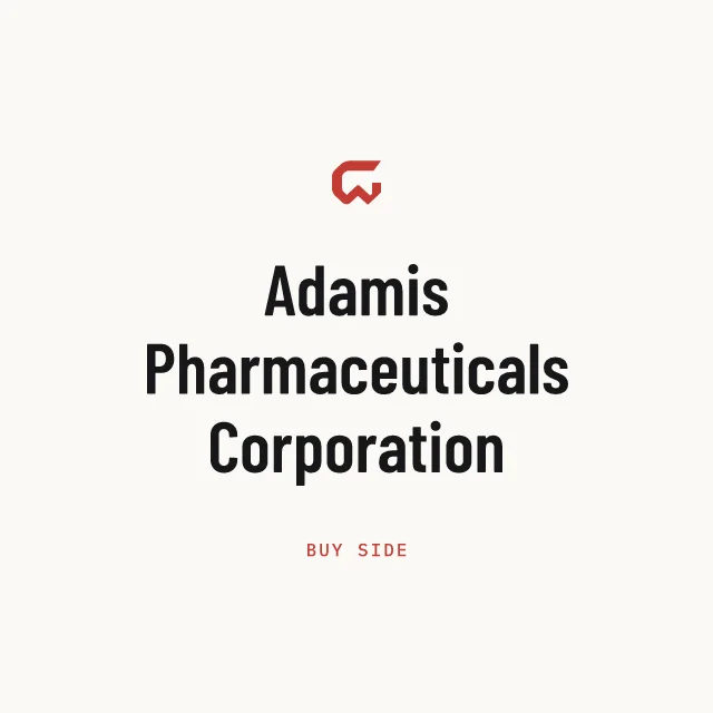 Buy side: Adamis Pharmaceuticals Corporation