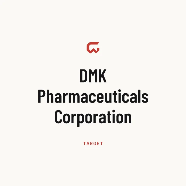 Target: DMK Pharmaceuticals Corporation