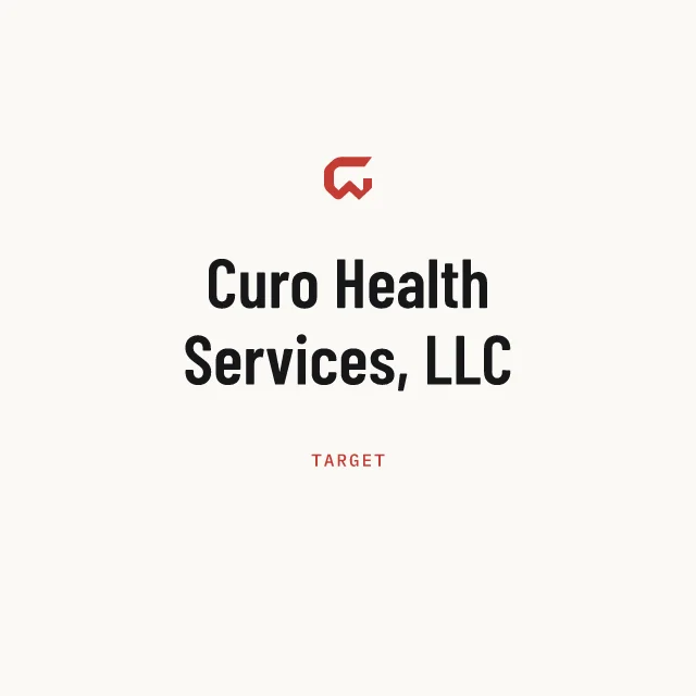 Target: Curo Health Services, LLC
