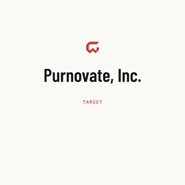 Target: Purnovate, Inc.