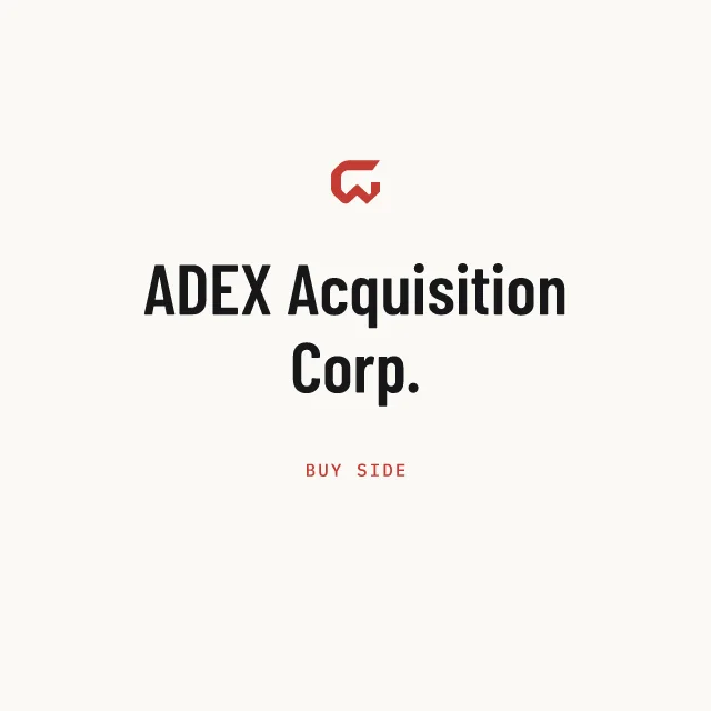 Buy side: ADEX Acquisition Corp.