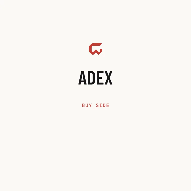 Buy side: ADEX