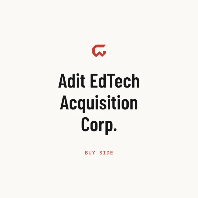 Buy side: Adit EdTech Acquisition Corp.