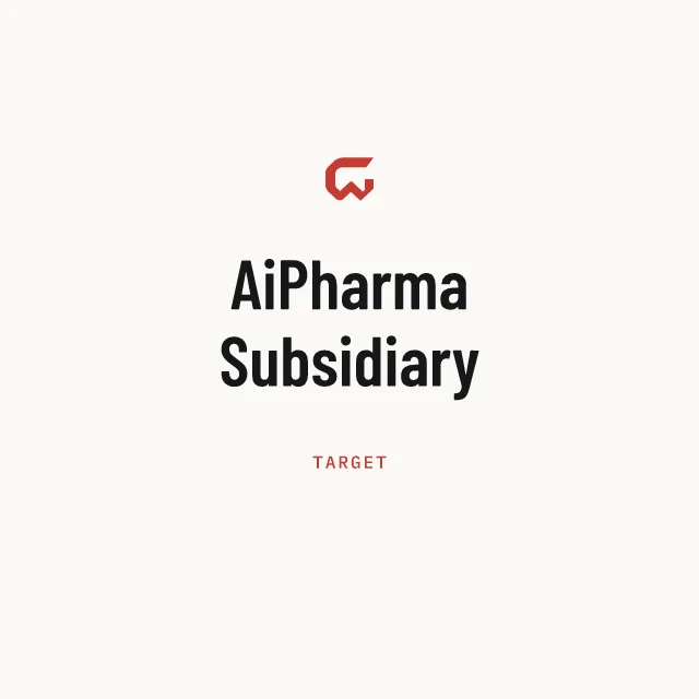 Target: AiPharma Subsidiary