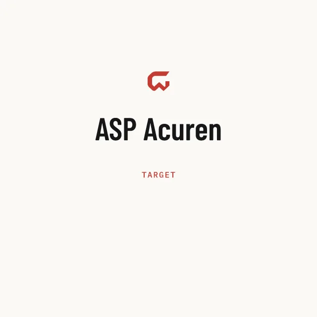 Target: ASP Acuren