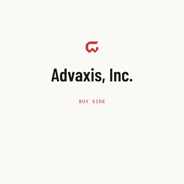 Buy side: Advaxis, Inc.