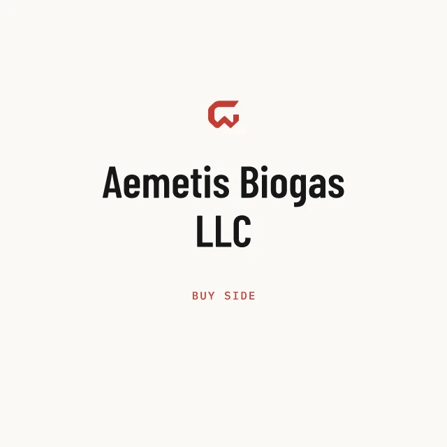 Buy side: Aemetis Biogas LLC