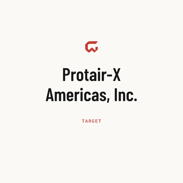 Target: Protair-X Americas, Inc.