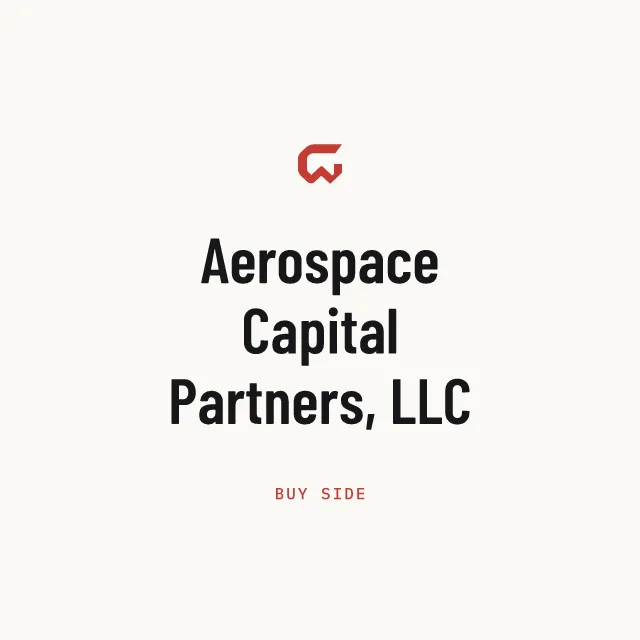 Buy side: Aerospace Capital Partners, LLC