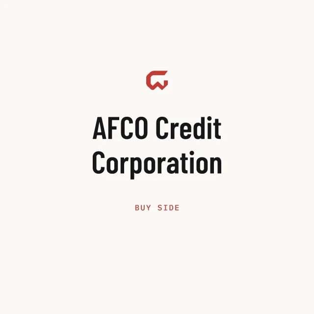 Buy side: AFCO Credit Corporation
