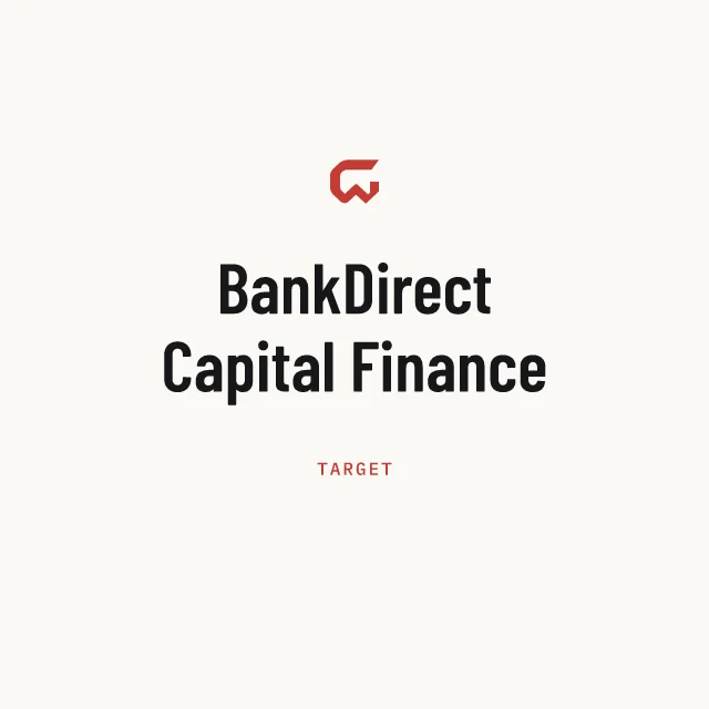 Target: BankDirect Capital Finance