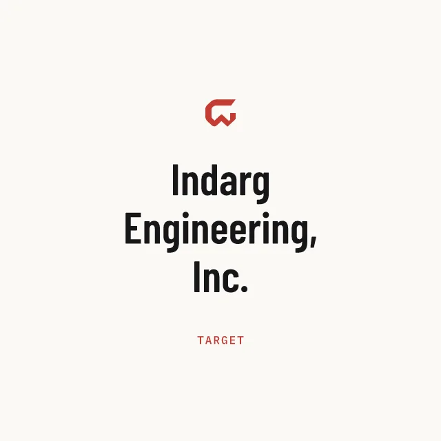 Target: Indarg Engineering, Inc.