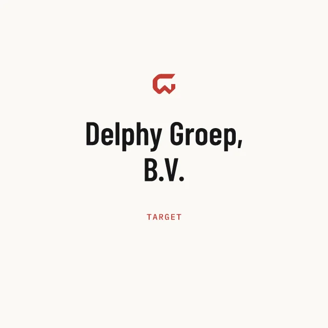 Target: Delphy Groep, B.V.