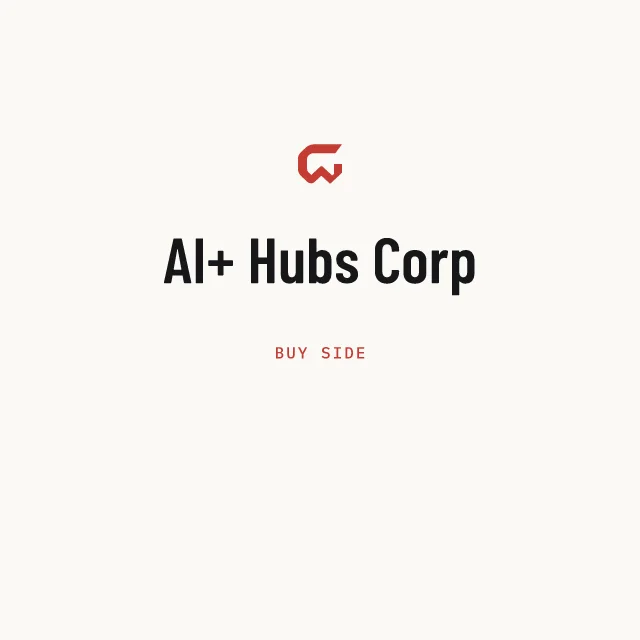 Buy side: AI+ Hubs Corp