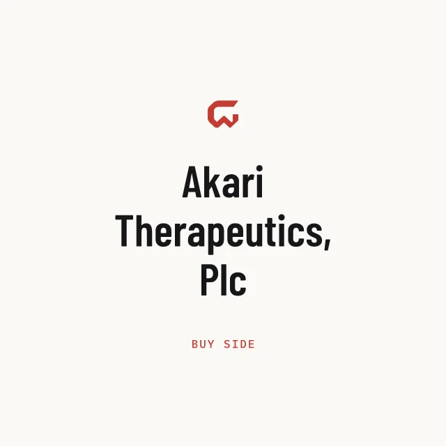 Buy side: Akari Therapeutics, Plc