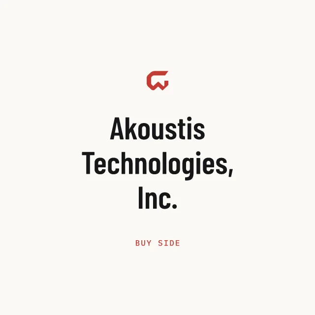 Buy side: Akoustis Technologies, Inc.