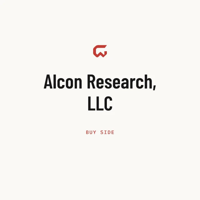 Buy side: Alcon Research, LLC