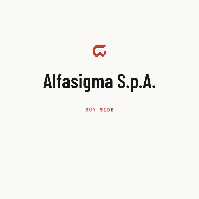 Buy side: Alfasigma S.p.A.