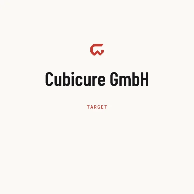 Target: Cubicure GmbH