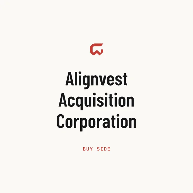 Buy side: Alignvest Acquisition Corporation