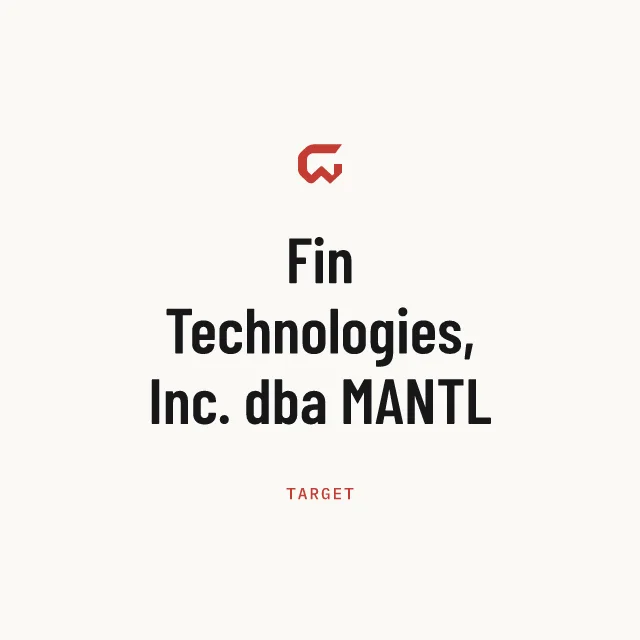 Target: Fin Technologies, Inc. dba MANTL