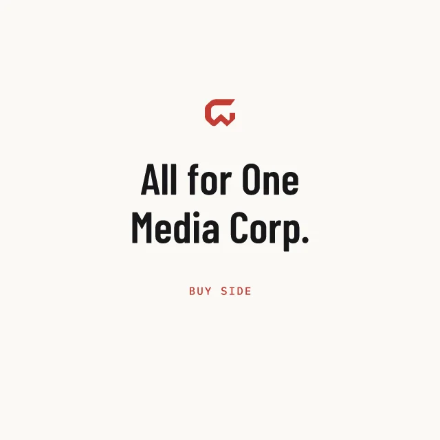 Buy side: All for One Media Corp.