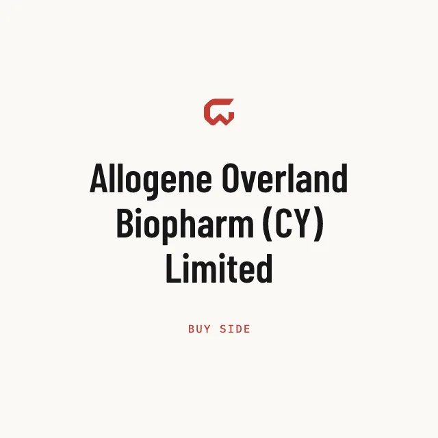 Buy side: Allogene Overland Biopharm (CY) Limited
