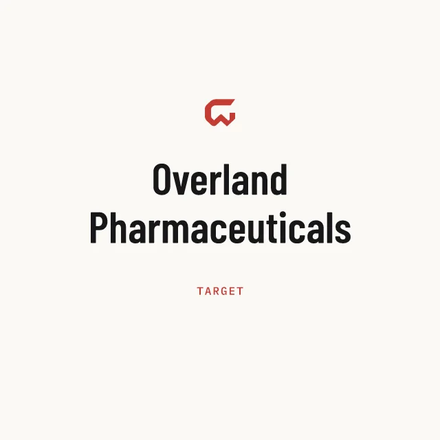 Target: Overland Pharmaceuticals
