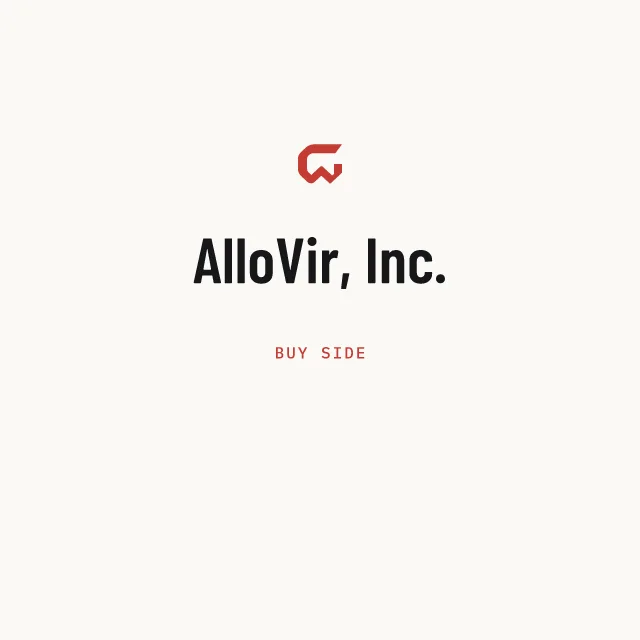 Buy side: AlloVir, Inc.