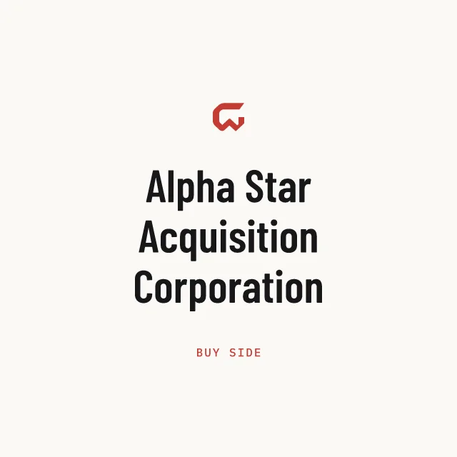 Buy side: Alpha Star Acquisition Corporation