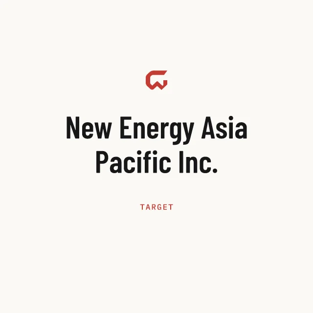 Target: New Energy Asia Pacific Inc.