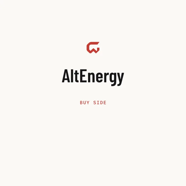 Buy side: AltEnergy